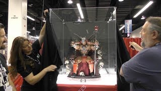 PCS Collectibles reveal of Shao Khan On Throne and Klauth with Jerry Macaluso and tour of PCS booth [upl. by Soutor]