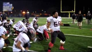 High school football West Panthers Haka 102513 [upl. by Elyc]