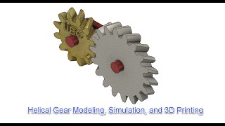 Helical Gear Modeling in Fusion 360 [upl. by Dowlen]