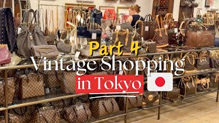 Japan Vintage Shopping in Tokyo Shibuya Amore Vintage Prices Designer Hermes LV Chanel [upl. by Aiekahs]