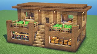 Minecraft  How to Build a Wooden Spruce House [upl. by Yblek523]