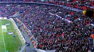 Glory Glory Man Utd  Carling Cup Final 2010 [upl. by Eilyk]