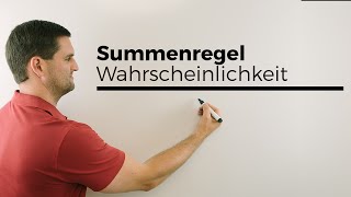 Summenregel in der Wahrscheinlichkeit Stochastik  Mathe by Daniel Jung [upl. by Zicarelli]