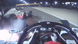 Romain Grosjeans Fireball Crash Onboard [upl. by Zachariah]