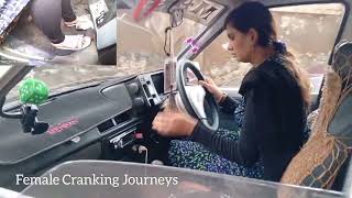 Fariyaal  Suzuki Debut  Car Cranking  Pedal Pumping  Driving Cold start  craking pedal [upl. by Auqenwahs]