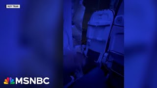 Newlyreleased footage from inside Alaska Airlines flight shows plane in flight [upl. by Bonnee787]