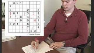 Thomas Snyder  Demonstrating the SUdoku Puzzle [upl. by Aik880]