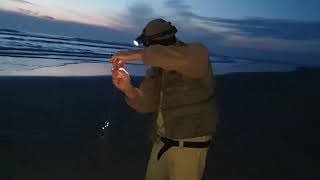 Surf casting sur Lacanau océan pêche aux bars [upl. by Rekcut]