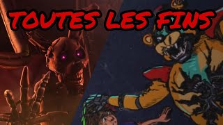 TOUTES LES FINS DE FNAF SÉCURITY BREACH Vidéo temporaire [upl. by Arreyt458]