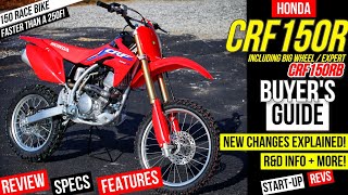 New Honda CRF150R amp Big Wheel Review Specs Differences Explained  Fastest CRF 150 Motorcycle [upl. by Kreiner]