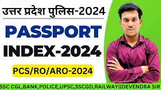 Passport Index 2024 Current Affair2024  Henly Passpor Ranking By Devendra Sirssc army railway [upl. by Daenis18]