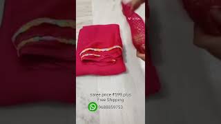 Saree sale ₹599 only free shippingindia saree sareesale sale business women [upl. by Prior]