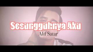 Alif Satar  Sesungguhnya Aku OST Drama quotRed Velvetquot Lyric Video [upl. by Eelyah]