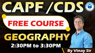 CAPF AC and CDS  Free Crash Course  Geography  Class 17  CivilsTap [upl. by Duggan]