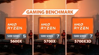 5600X VS 5700X VS 5700X3D  Cyberpunk 2077 Fortnite Witcher 3  AMD RYZEN GAMING BENCHMARK [upl. by Udella635]