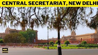 Walking Tour from Central Secretariat to Raisina Hill Lutyens Delhi India [upl. by Mulcahy854]