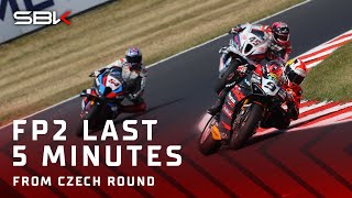 Last 5 minutes of a TITANIC FP2 at Most 🏰  2024 CzechWorldSBK 🇨🇿 [upl. by O'Doneven573]