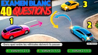 Test au code de la route 2024  40 Questions à lExamen blanc du permis de conduire  Réponses [upl. by Sid188]