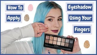 How to Apply Eyeshadow Using your Fingers  Youtube [upl. by Sylera912]