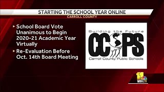 Carroll County to begin school year online [upl. by Eltsyrhc651]