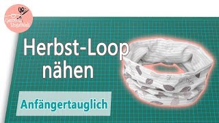 Einfachen Loop nähen  Einsteigerfreundlich  ohne Schnittmuster [upl. by Friedberg]