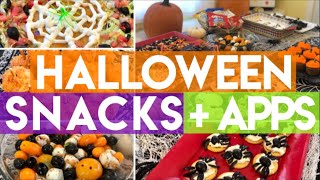 4 HALLOWEEN SNACKS  APPETIZERS 🎃 HALLOWEEN PARTY FOOD 2019 PT 2 [upl. by Melanie]