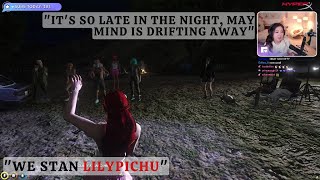 April Fooze sings quotDREAMY NIGHTquot by LilyPichu to a live audience [upl. by Yenhoj]