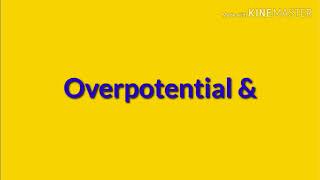 Overpotential amp Tafel Equation [upl. by Aisanat]