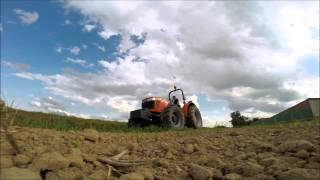 GOPRO Broyage des bordures de parcelle HD Massey Ferguson 3645 amp Kuhn TBE 180 [upl. by Portie]