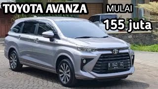 HARGA TOYOTA AVANZA BEKAS  202020212022 [upl. by Siuoleoj]