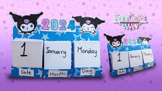 How to make a DESK CALENDAR  diy calendar  paper Mini calendar  DIY [upl. by Souza316]