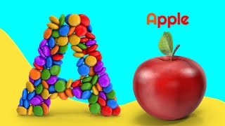 ABC Phonics Song  Toddlers learning video A for Apple ABC Song Nursery Rhymes Alphabet Song [upl. by Krishna]