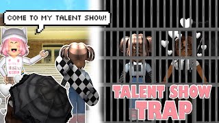 TRAPPING PEOPLE with my Bloxburg TALENT SHOW With Voice [upl. by Sidonie]