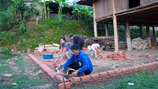 Buy Materials To Build A New Kitchen Floor Have Dinner With Family  Family Farm [upl. by Letisha]