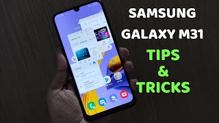 SAMSUNG GALAXY M31  20 TIPS amp TRICKS [upl. by Ecikram]