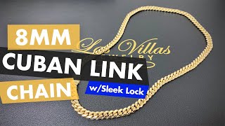 8mm Miami Cuban link Chain with Sleek lock from Las Villas Jewelry [upl. by Henni]