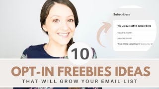 10 OptIn Freebies Ideas to Grow your Email Marketing List  Get Subscribers With These Lead Magnets [upl. by Willet]