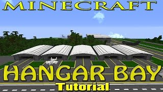 Minecraft Airplane Hangar Bay Tutorial [upl. by Cecilla]