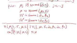 Bayesian hierarchical modeling Full conditional derivation part 1 [upl. by Edaj]