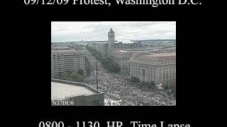 912 Protest Washington DC Time Lapse Footage 0800  1130 [upl. by Sillihp]