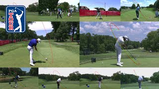 Tracing some of golf’s best swings on the PGA TOUR [upl. by Cioffred]