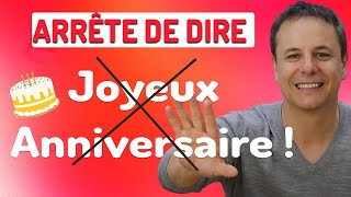 10 Façons de Souhaiter un Joyeux Anniversaire en Français [upl. by Naujat]