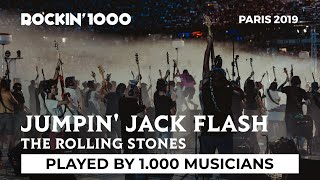 Jumpin Jack Flash  The Rolling Stones played by 1000 musicians  Rockin1000 [upl. by Pederson]