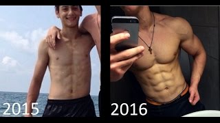 1 Year Natural Body Transformation Skinny to Muscle 1718yrsHome Workout  GymFitness In Africa [upl. by Irehs857]