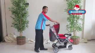 CARA MENGGUNAKAN STROLLER Pliko Boston BS 338 [upl. by Anertak110]