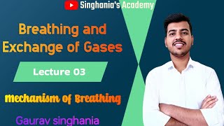 Breathing and Exchange of Gases  Class 11 lecture 03  Neet Ncert Biology  Gaurav Singhania [upl. by Ballman]