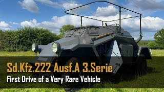 SdKfz223 AusfA 3Serie  First Drive of a Very Rare Vehicle [upl. by Ahseuqal245]