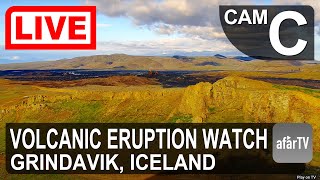 🔴 Live Now 247 Iceland Volcano Watch Cam C [upl. by Mathre586]