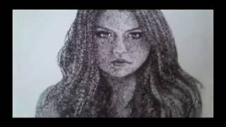 Pointillism Drawing  SELENA GOMEZ [upl. by Berenice]