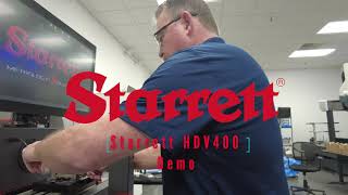 Starrett HDV 400 Horizontal Digital Video Comparator Demonstration [upl. by Eiramaliehs]